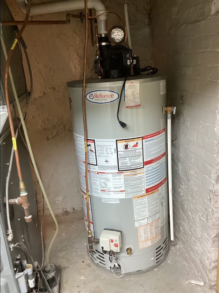Old water heater removed